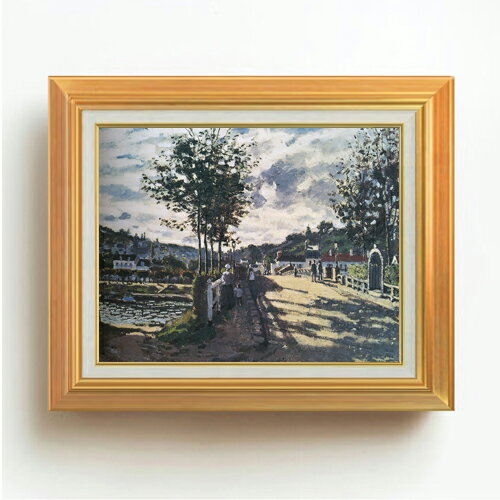 【油絵 直筆仕上げ】クロード・モネ ブジーヴァルの橋 F6 【アップグレード額】 絵画 販売 6号 油彩 風..