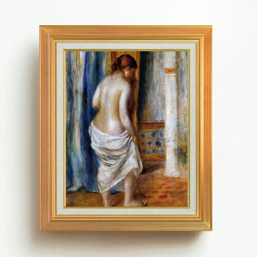 絵自体（キャンバス）の大きさ　410×318mm 表面アクリル透明保護板　額縁吊り紐　付属 ※一部在庫商品は早期出荷可能の場合がございます。 お急ぎに際は別途Eメールにてお問い合わせください。 お問い合わせメールアドレス 　shopmaster@artrest.jp 【留意事項】 ※注文個数によりお届け日が変わることがあります。 ※直筆仕上げ商品のため色彩が若干異なる場合がございますので 予めご了承くださいませ。 絵画 販売 インテリア 油絵 油彩 壁掛け 複製画 風景画 ゴッホ モネ ルノワール その他 静物画 肖像画 アート プレゼント 開業祝い 退職祝い 新築祝い 玄関 リビングアート 風水 縁起 フレーム 贈り物ルノワール バスローブ