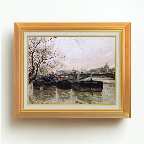 フリット・タヴロー Flooding by the Seine F6  絵画 販売 6号 油彩 風景画 558×467mm 複製画 送料無料 プレゼント ギフト 開店祝い 開業祝い 退職祝い 新築祝い リビング 玄関 モダン アートフレーム 壁掛け