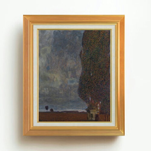 Rakuten - 【油絵 直筆仕上げ】クリムト The Large Poplar 2 F6 【アップグレード額】 絵画 販売 6号 油彩 抽象画 558×467mm 複製画 送料無料 プレゼント ギフト 開店祝い 開業祝い 退職祝い 新築祝い リビング 玄関 モダン アートフレーム 壁掛け