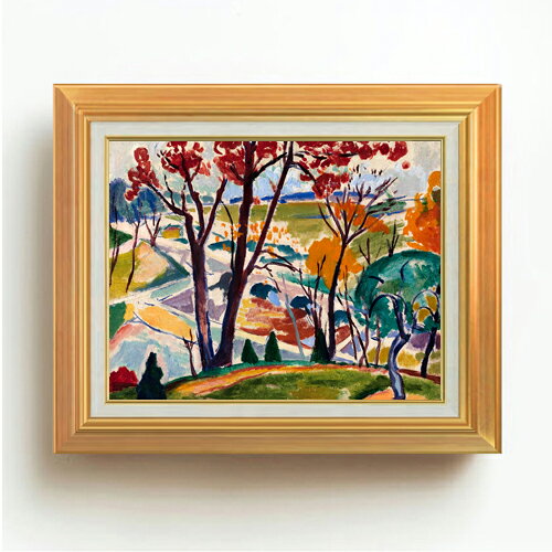 セーイェン Landscape, Bridge, Huntingdon Valley F6  絵画 販売 6号 油彩 抽象画 558×467mm 複製画 送料無料 プレゼント ギフト 開店祝い 開業祝い 退職祝い 新築祝い リビング 玄関 モダン アートフレーム 壁掛け