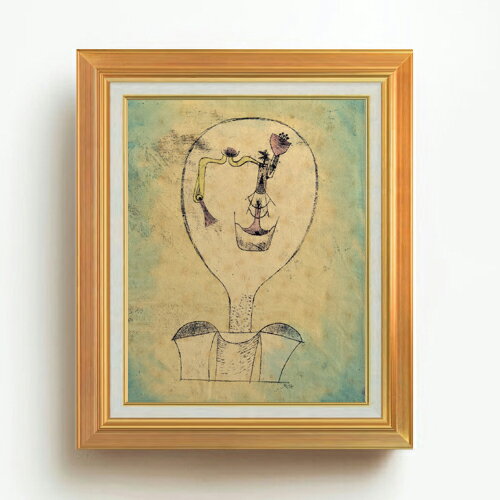 Abstract - 【油絵 直筆仕上げ】パウル・クレー The Beginnings of a Smile F6 【アップグレード額】 絵画 販売 6号 油彩 抽象画 558×467mm 複製画 送料無料 プレゼント ギフト 開店祝い 開業祝い 退職祝い 新築祝い リビング 玄関 モダン アートフレーム 壁掛け