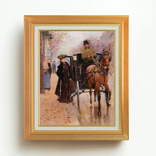 ジャン・ベロー Photogravure aquarellee F6  絵画 販売 6号 油彩 風景画 558×467mm 複製画 送料無料 プレゼント ギフト 開店祝い 開業祝い 退職祝い 新築祝い リビング 玄関 モダン アートフレーム 壁掛け