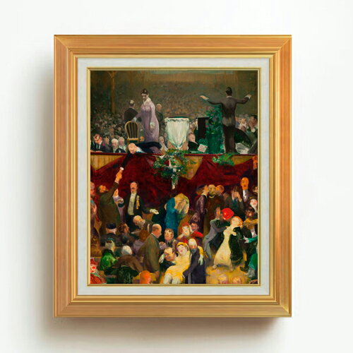 【油絵 直筆仕上げ】ジョージ・ベローズ The Sawdust Trail F6 【アップグレード額】 絵画 販売 6号 油彩 風景画 558×467mm 複製画 送料無料 プレゼント ギフト 開店祝い 開業祝い 退職祝い 新築祝い リビング 玄関 モダン アートフレーム 壁掛け