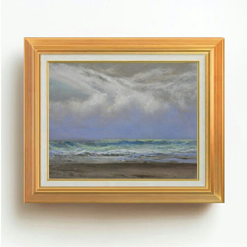 Rakuten - 【油絵 直筆仕上げ】トライオン A Shift of Wind from East to Northwest F6 【アップグレード額】 絵画 販売 6号 油彩 風景画 558×467mm 複製画 送料無料 プレゼント ギフト 開店祝い 開業祝い 退職祝い 新築祝い リビング 玄関 モダン アートフレーム 壁掛け