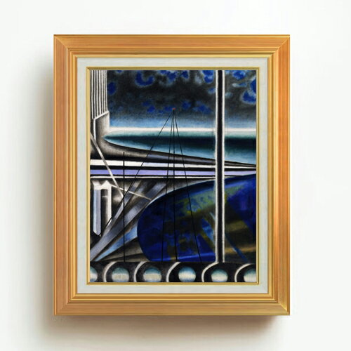 【油絵 直筆仕上げ】ステラ メトロポリタン港 F6 【アップグレード額】 絵画 販売 6号 油彩 抽象画 558..