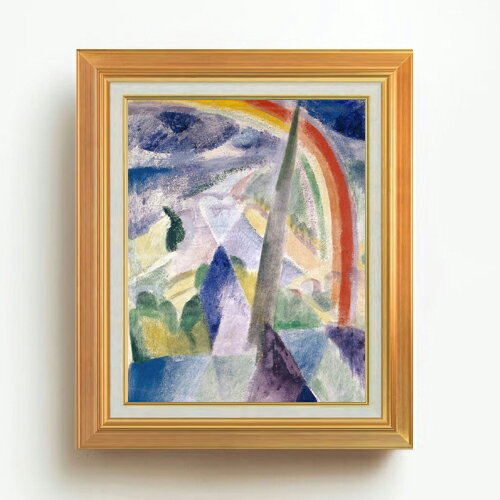 【油絵 直筆仕上げ】ドローネー ノートルダムの尖塔 F6 【アップグレード額】 絵画 販売 6号 油彩 抽象..