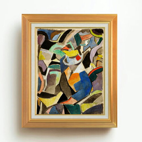 【油絵 直筆仕上げ】ニューマン 抽象的 F6 【アップグレード額】 絵画 販売 6号 油彩 抽象画 558×467mm..