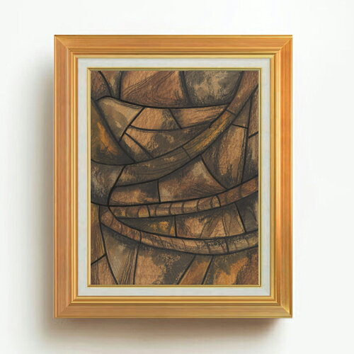 【油絵 直筆仕上げ】ホルスト Ontwerp voor raam in het Noordertransept F6 【アップグレード額】 絵画 販売 6号 油彩 抽象画 558×467mm 複製画 送料無料 プレゼント ギフト 開店祝い 開業祝い 退職祝い 新築祝い リビング 玄関 モダン アートフレーム 壁掛け