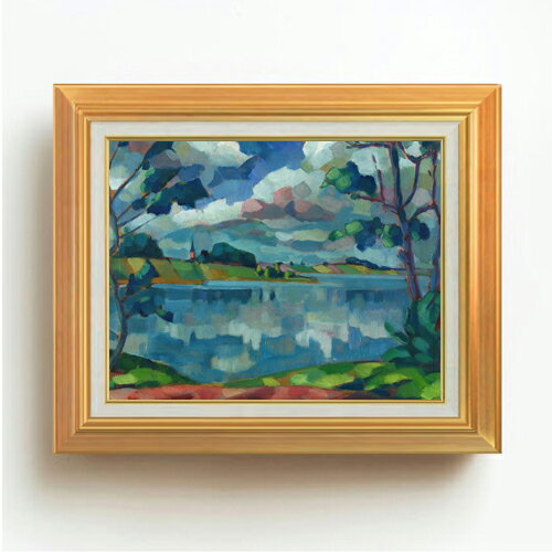 Nature, Landscape - 【油絵 直筆仕上げ】マギ サージャルフ ? アクシ・キリク F6 【アップグレード額】 絵画 販売 6号 油彩 抽象画 558×467mm 複製画 送料無料 プレゼント ギフト 開店祝い 開業祝い 退職祝い 新築祝い リビング 玄関 モダン アートフレーム 壁掛け