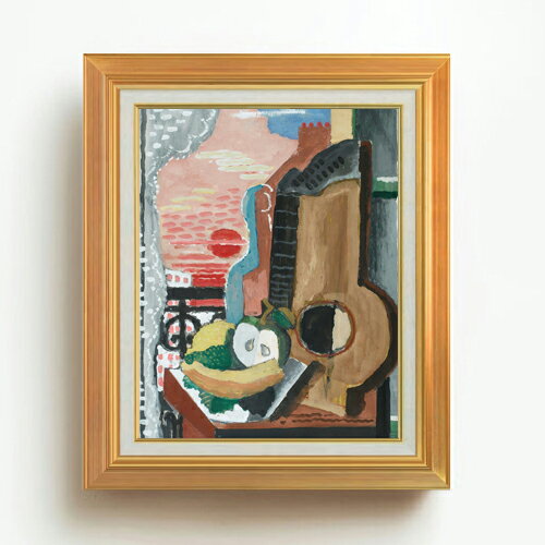 【油絵 直筆仕上げ】マルクーシス Nature Morte Devant La Fentre F6 【アップグレード額】 絵画 販売 6号 油彩 抽象画 558×467mm 複製画 送料無料 プレゼント ギフト 開店祝い 開業祝い 退職祝い 新築祝い リビング 玄関 モダン アートフレーム 壁掛け