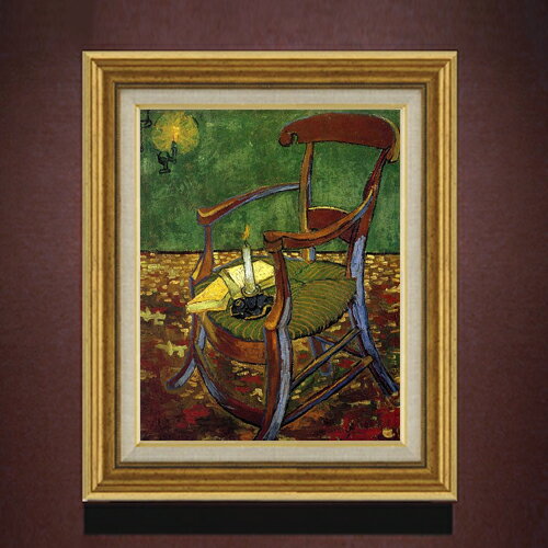 Rakuten - 【油絵 直筆仕上げ】ゴッホ ゴーギャンの肘掛け椅子 F6 【アップグレード額】 絵画 販売 6号 油彩 人物画 558×467mm 複製画 送料無料 プレゼント ギフト 開店祝い 開業祝い 退職祝い 新築祝い リビング 玄関 モダン アートフレーム 壁掛け