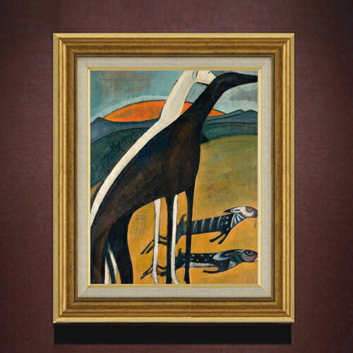 アマデオ・デ・ソウザ・カルドソ The Greyhounds F6  絵画 販売 6号 油彩 抽象画 558×467mm 複製画 送料無料 プレゼント ギフト 開店祝い 開業祝い 退職祝い 新築祝い リビング 玄関 モダン アートフレーム 壁掛け