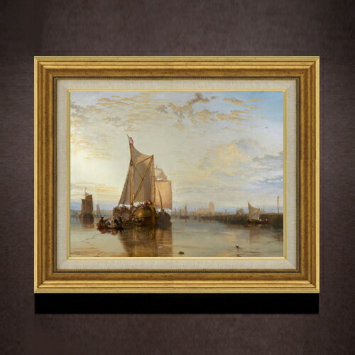 ターナー Dort or Dordrecht F6  絵画 販売 6号 油彩 風景画 558×467mm 複製画 送料無料 プレゼント ギフト 開店祝い 開業祝い 退職祝い 新築祝い リビング 玄関 モダン アートフレーム 壁掛け