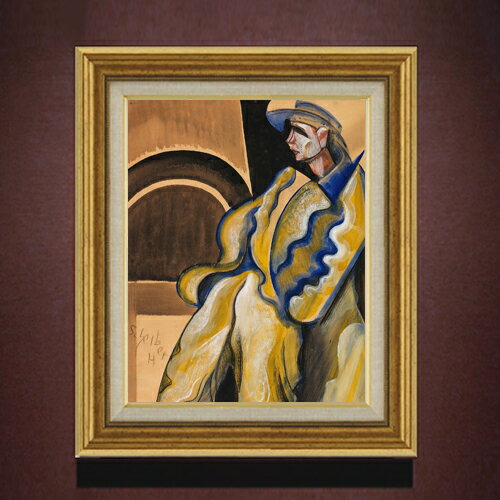 樂天商城 - 【油絵 直筆仕上げ】シャイバー デア・マン F6 【アップグレード額】 絵画 販売 6号 油彩 抽象画 558×467mm 複製画 送料無料 プレゼント ギフト 開店祝い 開業祝い 退職祝い 新築祝い リビング 玄関 モダン アートフレーム 壁掛け