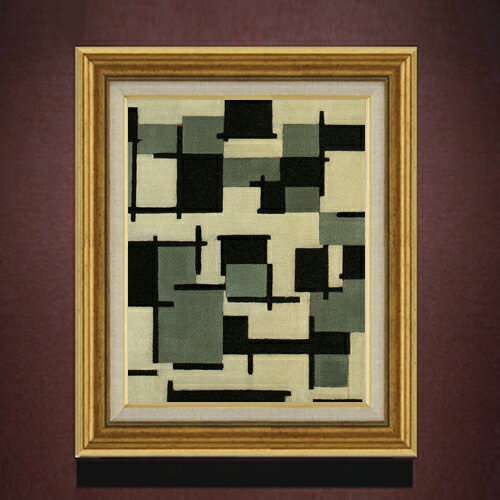 【油絵 直筆仕上げ】ドゥースブルフ 作品13 F6 【アップグレード額】 絵画 販売 6号 油彩 抽象画 558×467mm 複製画 送料無料 プレゼン..