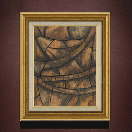 ホルスト Ontwerp voor raam in het Noordertransept F6  絵画 販売 6号 油彩 抽象画 558×467mm 複製画 送料無料 プレゼント ギフト 開店祝い 開業祝い 退職祝い 新築祝い リビング 玄関 モダン アートフレーム 壁掛け
