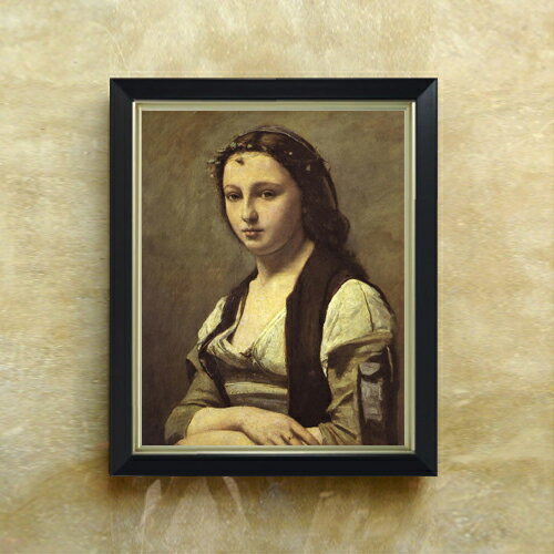 絵自体（キャンバス）の大きさ　410×318mm 表面アクリル透明保護板　額縁吊り紐　付属 ※一部在庫商品は早期出荷可能の場合がございます。 お急ぎに際は別途Eメールにてお問い合わせください。 お問い合わせメールアドレス 　shopmaster@artrest.jp 【留意事項】 ※注文個数によりお届け日が変わることがあります。 ※直筆仕上げ商品のため色彩が若干異なる場合がございますので 予めご了承くださいませ。 絵画 販売 インテリア 油絵 油彩 壁掛け 複製画 風景画 ゴッホ モネ ルノワール その他 静物画 肖像画 アート プレゼント 開業祝い 退職祝い 新築祝い 玄関 リビングアート 風水 縁起 フレーム 贈り物カミーユ・コロー 真珠の女