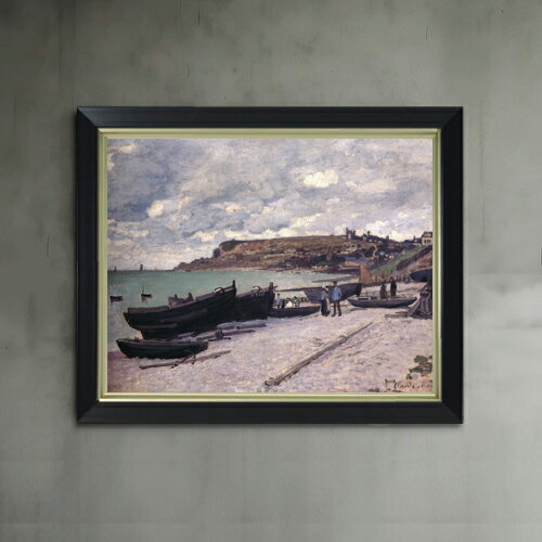 絵自体（キャンバス）の大きさ　410×318mm 表面アクリル透明保護板　額縁吊り紐　付属 ※一部在庫商品は早期出荷可能の場合がございます。 お急ぎに際は別途Eメールにてお問い合わせください。 お問い合わせメールアドレス 　shopmaster@artrest.jp 【留意事項】 ※注文個数によりお届け日が変わることがあります。 ※直筆仕上げ商品のため色彩が若干異なる場合がございますので 予めご了承くださいませ。 絵画 販売 インテリア 油絵 油彩 壁掛け 複製画 風景画 ゴッホ モネ ルノワール その他 静物画 肖像画 アート プレゼント 開業祝い 退職祝い 新築祝い 玄関 リビングアート 風水 縁起 フレーム 贈り物クロード・モネ サン＝タドレス