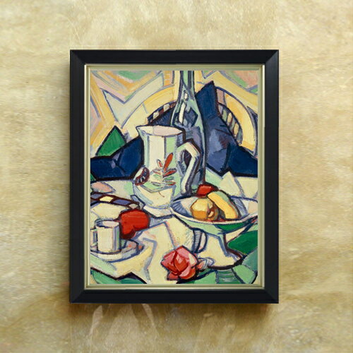 【油絵 直筆仕上げ】サミュエル・ペプロー Still Life F6 【シンプルフレーム】 絵画 販売 6号 油彩 抽..