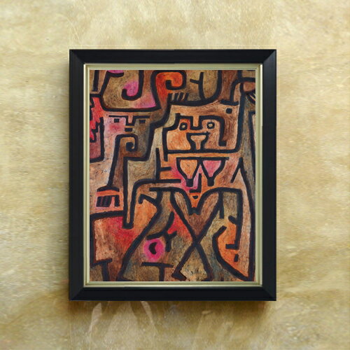 【油絵 直筆仕上げ】パウル・クレー Forest Witches F6 【シンプルフレーム】 絵画 販売 6号 油彩 抽象..