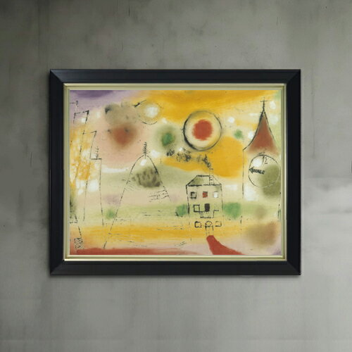 パウル・クレー WinterDay,Shortly before Noon F6  絵画 販売 6号 油彩 抽象画 440×348mm 複製画 送料無料 プレゼント ギフト 開店祝い 開業祝い 退職祝い 新築祝い リビング 玄関 モダン アートフレーム 壁掛け
