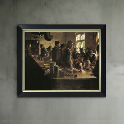 【油絵 直筆仕上げ】クロイヤー A the victualler's when there is no fishing F6 【シンプルフレーム..