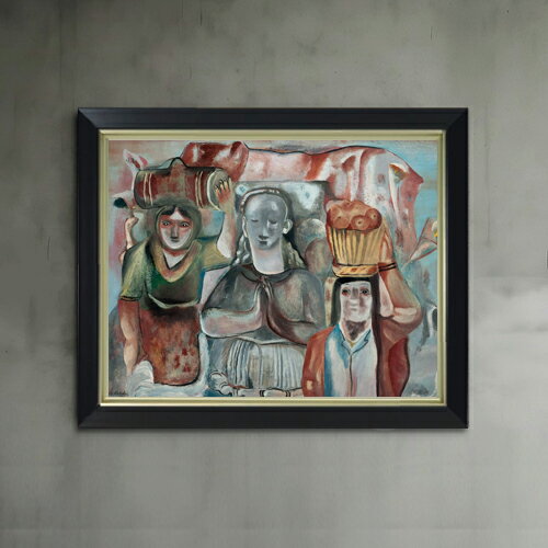 【油絵 直筆仕上げ】ホジキンス Spanish Shrine F6 【シンプルフレーム】 絵画 販売 6号 油彩 抽象画 4..