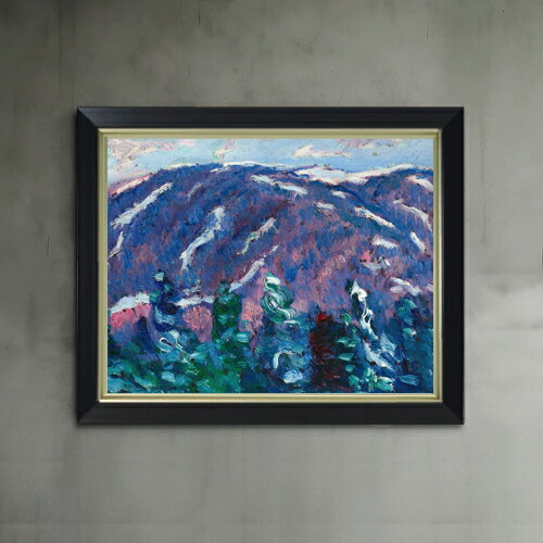 【油絵 直筆仕上げ】ハートリー 冬の歌、第3番 F6 【シンプルフレーム】 絵画 販売 6号 油彩 抽象画 44..