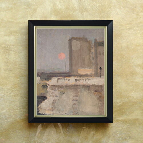 絵自体（キャンバス）の大きさ　410×318mm 表面アクリル透明保護板　額縁吊り紐　付属 ※一部在庫商品は早期出荷可能の場合がございます。 お急ぎに際は別途Eメールにてお問い合わせください。 お問い合わせメールアドレス 　shopmaster@artrest.jp 【留意事項】 ※注文個数によりお届け日が変わることがあります。 ※直筆仕上げ商品のため色彩が若干異なる場合がございますので 予めご了承くださいませ。 絵画 販売 インテリア 油絵 油彩 壁掛け 複製画 風景画 ゴッホ モネ ルノワール その他 静物画 肖像画 アート プレゼント 開業祝い 退職祝い 新築祝い 玄関 リビングアート 風水 縁起 フレーム 贈り物マコフスキ 霧の中の街の断片