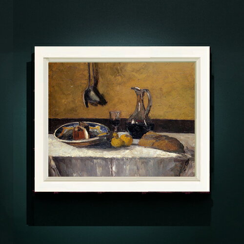 【油絵 直筆仕上げ】ピサロ Still Life F6 【シンプルフレーム】 絵画 販売 6号 油彩 静物画 440×348mm 複製画 送料無料 プレゼント ギフト 開店祝い 開業祝い 退職祝い 新築祝い リビング 玄関 モダン アートフレーム 壁掛け