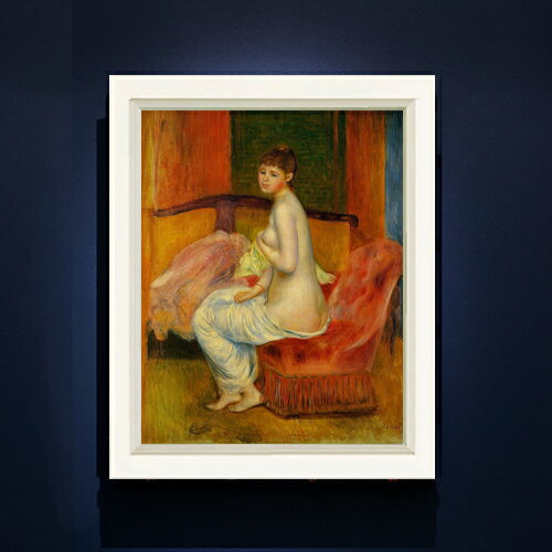 絵自体（キャンバス）の大きさ　410×318mm 表面アクリル透明保護板　額縁吊り紐　付属 ※一部在庫商品は早期出荷可能の場合がございます。 お急ぎに際は別途Eメールにてお問い合わせください。 お問い合わせメールアドレス 　shopmaster@artrest.jp 【留意事項】 ※注文個数によりお届け日が変わることがあります。 ※直筆仕上げ商品のため色彩が若干異なる場合がございますので 予めご了承くださいませ。 絵画 販売 インテリア 油絵 油彩 壁掛け 複製画 風景画 ゴッホ モネ ルノワール その他 静物画 肖像画 アート プレゼント 開業祝い 退職祝い 新築祝い 玄関 リビングアート 風水 縁起 フレーム 贈り物ルノワール 座る裸婦