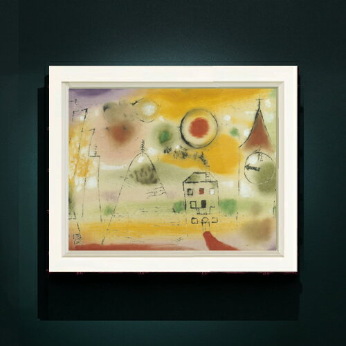 【油絵 直筆仕上げ】パウル・クレー WinterDay,Shortly before Noon F6 【シンプルフレーム】 絵画 販売 6号 油彩 抽象画 440×348mm 複製画 送料無料 プレゼント ギフト 開店祝い 開業祝い 退職祝い 新築祝い リビング 玄関 モダン アートフレーム 壁掛け