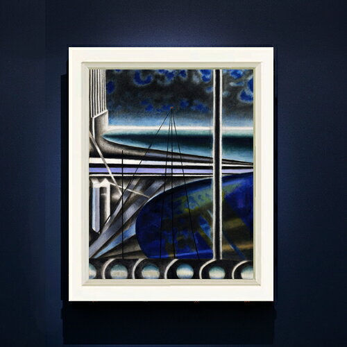 【油絵 直筆仕上げ】ステラ メトロポリタン港 F6 【シンプルフレーム】 絵画 販売 6号 油彩 抽象画 440..