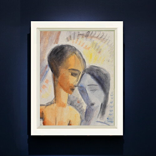 【油絵 直筆仕上げ】ヨハンセン パール（1921） F6 【シンプルフレーム】 絵画 販売 6号 油彩 抽象画 440×348mm 複製画 送料無料 プレゼント ギフト 開店祝い 開業祝い 退職祝い 新築祝い リビング 玄関 モダン アートフレーム 壁掛け ラッピング