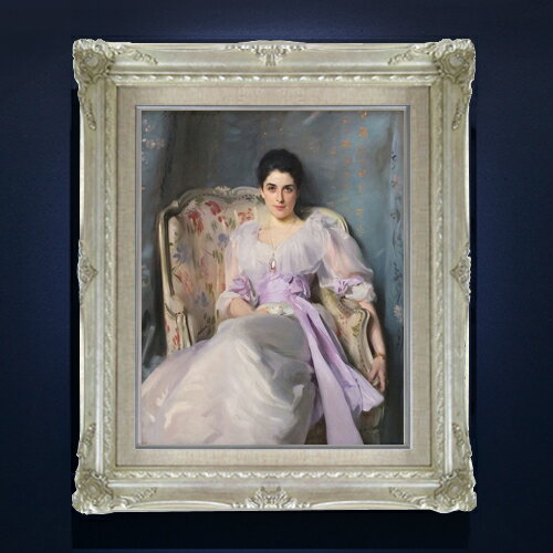 樂天商城 - 【油絵 直筆仕上げ】サージェント レディー・アグニュー F6 【アップグレード額縁】 絵画 販売 6号 油彩 人物画 552×461mm 複製画 送料無料 プレゼント ギフト 開店祝い 開業祝い 退職祝い 新築祝い リビング 玄関 アートフレーム 壁掛け