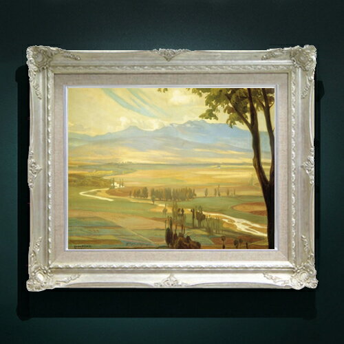 樂天商城 - 【油絵 直筆仕上げ】ディエゴ・リベラ Avila Morning F6 【アップグレード額縁】 絵画 販売 6号 油彩 風景画 552×461mm 複製画 送料無料 プレゼント ギフト 開店祝い 開業祝い 退職祝い 新築祝い リビング 玄関 アートフレーム 壁掛け