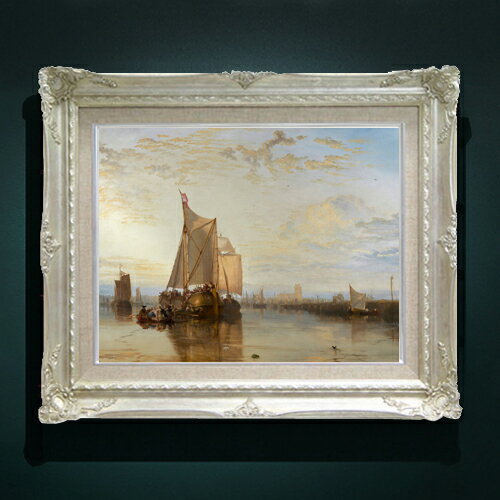 樂天商城 - 【油絵 直筆仕上げ】ターナー Dort or Dordrecht F6 【アップグレード額縁】 絵画 販売 6号 油彩 風景画 552×461mm 複製画 送料無料 プレゼント ギフト 開店祝い 開業祝い 退職祝い 新築祝い リビング 玄関 アートフレーム 壁掛け