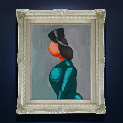 樂天商城 - 【油絵 直筆仕上げ】ウィーナー Ohne Title F6 【アップグレード額縁】 絵画 販売 6号 油彩 抽象画 552×461mm 複製画 送料無料 プレゼント ギフト 開店祝い 開業祝い 退職祝い 新築祝い リビング 玄関 アートフレーム 壁掛け