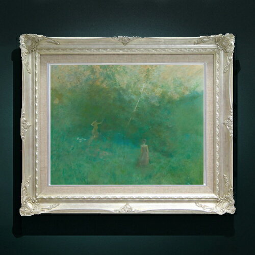 樂天商城 - 【油絵 直筆仕上げ】デューイング 白樺 F6 【アップグレード額縁】 絵画 販売 6号 油彩 抽象画 552×461mm 複製画 送料無料 プレゼント ギフト 開店祝い 開業祝い 退職祝い 新築祝い リビング 玄関 アートフレーム 壁掛け