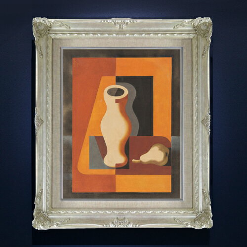 Rakuten - 【油絵 直筆仕上げ】ホエール シュティレーベン・ミット・クリュッグとビルネ F6 【アップグレード額縁】 絵画 販売 6号 油彩 抽象画 552×461mm 複製画 送料無料 プレゼント ギフト 開店祝い 開業祝い 退職祝い 新築祝い リビング 玄関 アートフレーム 壁掛け