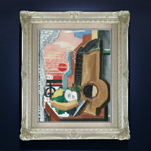 【油絵 直筆仕上げ】マルクーシス Nature Morte Devant La Fentre F6 【額入り】 絵画 販売 6号 油彩 抽象画 552×461mm 複製画 送料無料 プレゼント ギフト 開店祝い 開業祝い 退職祝い 新築祝い リビング 玄関 モダン アートフレーム 壁掛け