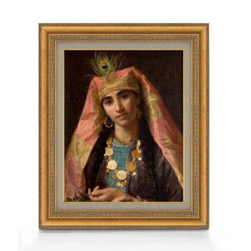 Rakuten - 【油絵 直筆仕上げ】ソフィー・アンダーソン シェヘラザード F6 【額入り】 絵画 販売 6号 油彩 人物画 558×467mm 複製画 送料無料 プレゼント ギフト 開店祝い 開業祝い 退職祝い 新築祝い リビング 玄関 モダン アートフレーム 壁掛け