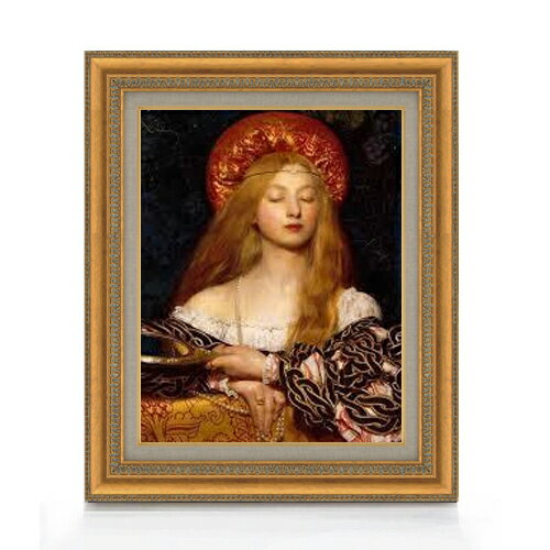 Rakuten - 【油絵 直筆仕上げ】フランク・カドガン・クーパー 虚栄 F6 【額入り】 絵画 販売 6号 油彩 人物画 554×463mm 複製画 送料無料 プレゼント ギフト 開店祝い 開業祝い 退職祝い 新築祝い リビング 玄関 モダン アートフレーム 壁掛け