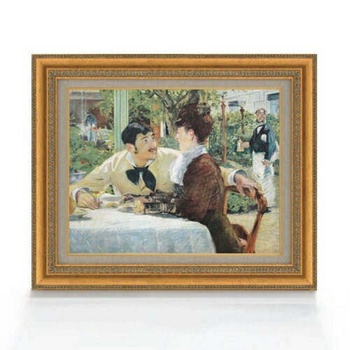 絵自体（キャンバス）の大きさ　410×318mm 表面アクリル透明保護板　額縁吊り紐　付属 ※一部在庫商品は早期出荷可能の場合がございます。 お急ぎに際は別途Eメールにてお問い合わせください。 お問い合わせメールアドレス 　shopmaster@artrest.jp 【留意事項】 ※注文個数によりお届け日が変わることがあります。 ※直筆仕上げ商品のため色彩が若干異なる場合がございますので 予めご了承くださいませ。 絵画 販売 インテリア 油絵 油彩 壁掛け 複製画 風景画 ゴッホ モネ ルノワール その他 静物画 肖像画 アート プレゼント 開業祝い 退職祝い 新築祝い 玄関 リビングアート 風水 縁起 フレーム 贈り物マネ ペール・ラテュイユの店にて