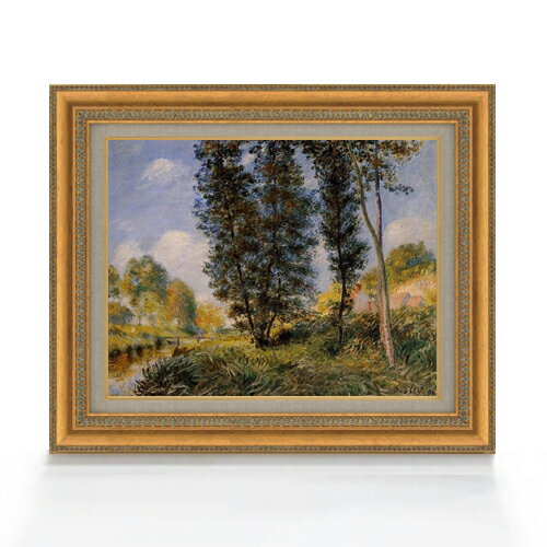 絵自体（キャンバス）の大きさ　410×318mm 表面アクリル透明保護板　額縁吊り紐　付属 ※一部在庫商品は早期出荷可能の場合がございます。 お急ぎに際は別途Eメールにてお問い合わせください。 お問い合わせメールアドレス 　shopmaster@artrest.jp 【留意事項】 ※注文個数によりお届け日が変わることがあります。 ※直筆仕上げ商品のため色彩が若干異なる場合がございますので 予めご了承くださいませ。 絵画 販売 インテリア 油絵 油彩 壁掛け 複製画 風景画 ゴッホ モネ ルノワール その他 静物画 肖像画 アート プレゼント 開業祝い 退職祝い 新築祝い 玄関 リビングアート 風水 縁起 フレーム 贈り物シスレー オーバンヌのほとり