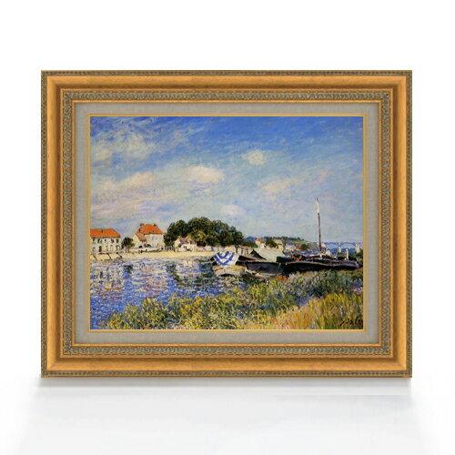 絵自体（キャンバス）の大きさ　410×318mm 表面アクリル透明保護板　額縁吊り紐　付属 ※一部在庫商品は早期出荷可能の場合がございます。 お急ぎに際は別途Eメールにてお問い合わせください。 お問い合わせメールアドレス 　shopmaster@artrest.jp 【留意事項】 ※注文個数によりお届け日が変わることがあります。 ※直筆仕上げ商品のため色彩が若干異なる場合がございますので 予めご了承くださいませ。 絵画 販売 インテリア 油絵 油彩 壁掛け 複製画 風景画 ゴッホ モネ ルノワール その他 静物画 肖像画 アート プレゼント 開業祝い 退職祝い 新築祝い 玄関 リビングアート 風水 縁起 フレーム 贈り物シスレー セーヌ・エ・マルヌの畔