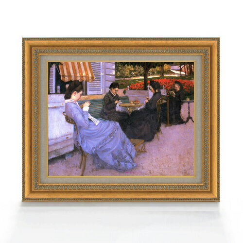 Rakuten - 【油絵 直筆仕上げ】カイユボット 郊外の風景 F6 【額入り】 絵画 販売 6号 油彩 風景画 558×467mm 複製画 送料無料 プレゼント ギフト 開店祝い 開業祝い 退職祝い 新築祝い リビング 玄関 モダン アートフレーム 壁掛け