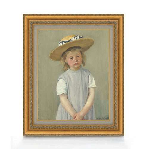絵自体（キャンバス）の大きさ　410×318mm 【お届け日数】 ご注文日から　8-12日以内　に到着いたします。 ※一部在庫商品は早期出荷可能の場合がございます。 お急ぎに際は別途Eメールにてお問い合わせください。 お問い合わせメールアドレス 　shopmaster@artrest.jp 【留意事項】 ※注文個数によりお届け日が変わることがあります。 ※直筆仕上げ商品のため色彩が若干異なる場合がございますので 予めご了承くださいませ。 絵画 販売 インテリア 油絵 油彩 壁掛け 複製画 風景画 ゴッホ モネ ルノワール その他 静物画 肖像画 アート プレゼント 開業祝い 退職祝い 新築祝い 玄関 リビングアート 風水 縁起 フレーム 贈り物メアリー・カサット 麦藁帽子の子供