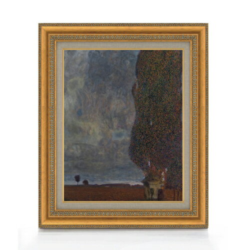 【油絵 直筆仕上げ】クリムト The Large Poplar 2 F6 【額入り】 絵画 販売 6号 油彩 抽象画 558×467mm 複製画 送料無料 プレゼント ギフト 開店祝い 開業祝い 退職祝い 新築祝い リビング 玄関 モダン アートフレーム 壁掛け